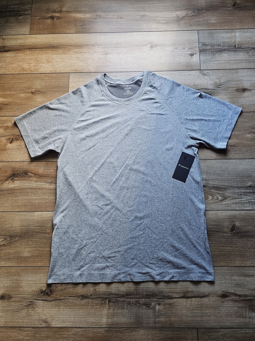 Fabletics Men's Short Sleeve Crew Tee - Light Gray